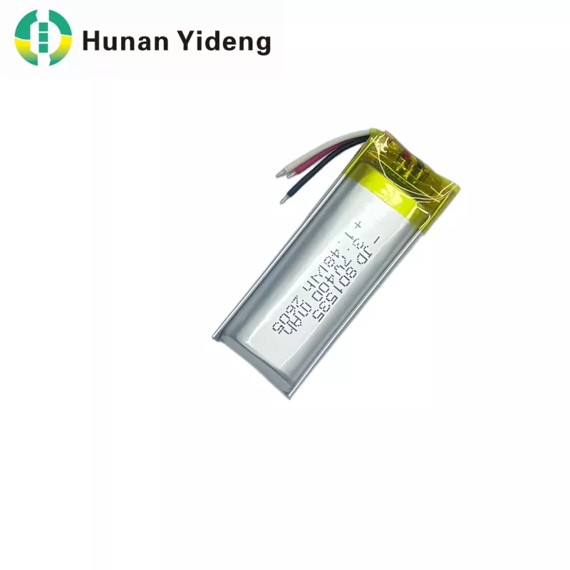3,7V 600mAh 801535 platt litiumpolymer uppladdningsbart Lipo-batteri