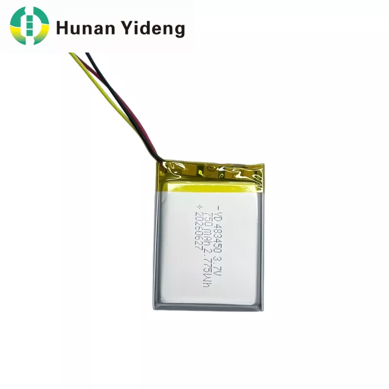 3,7V 750mAh 483447 Lithium Polymer Uppladdningsbart Lipo-batteri med hög kapacitet