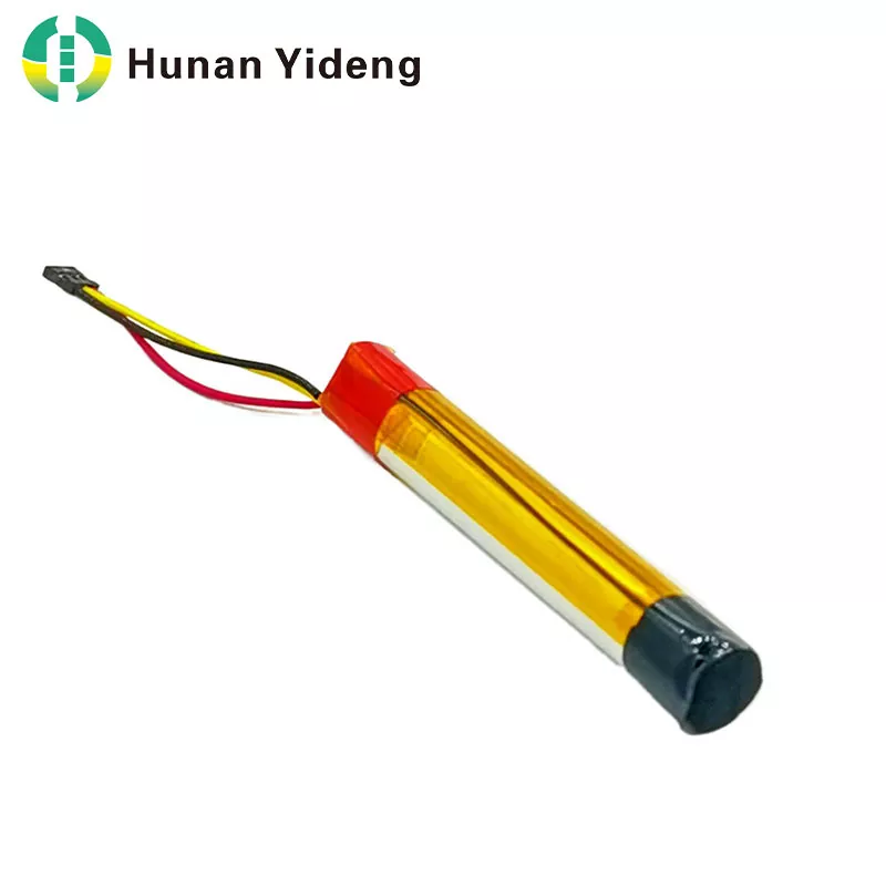 75500 3,7V 220mAh små cylindriska litiumjonuppladdningsbara batterier