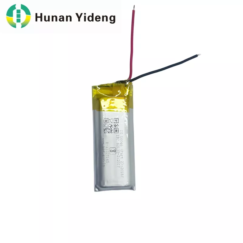 801435 3,7v 500mah Li Ion-batteripaket 1,48wh för Smart Door Lock